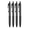 Uniball Gel Pen 207 Plus+, Retractable, Medium 0.7 mm, Blue Ink, Black Barrel, 4PK 70457